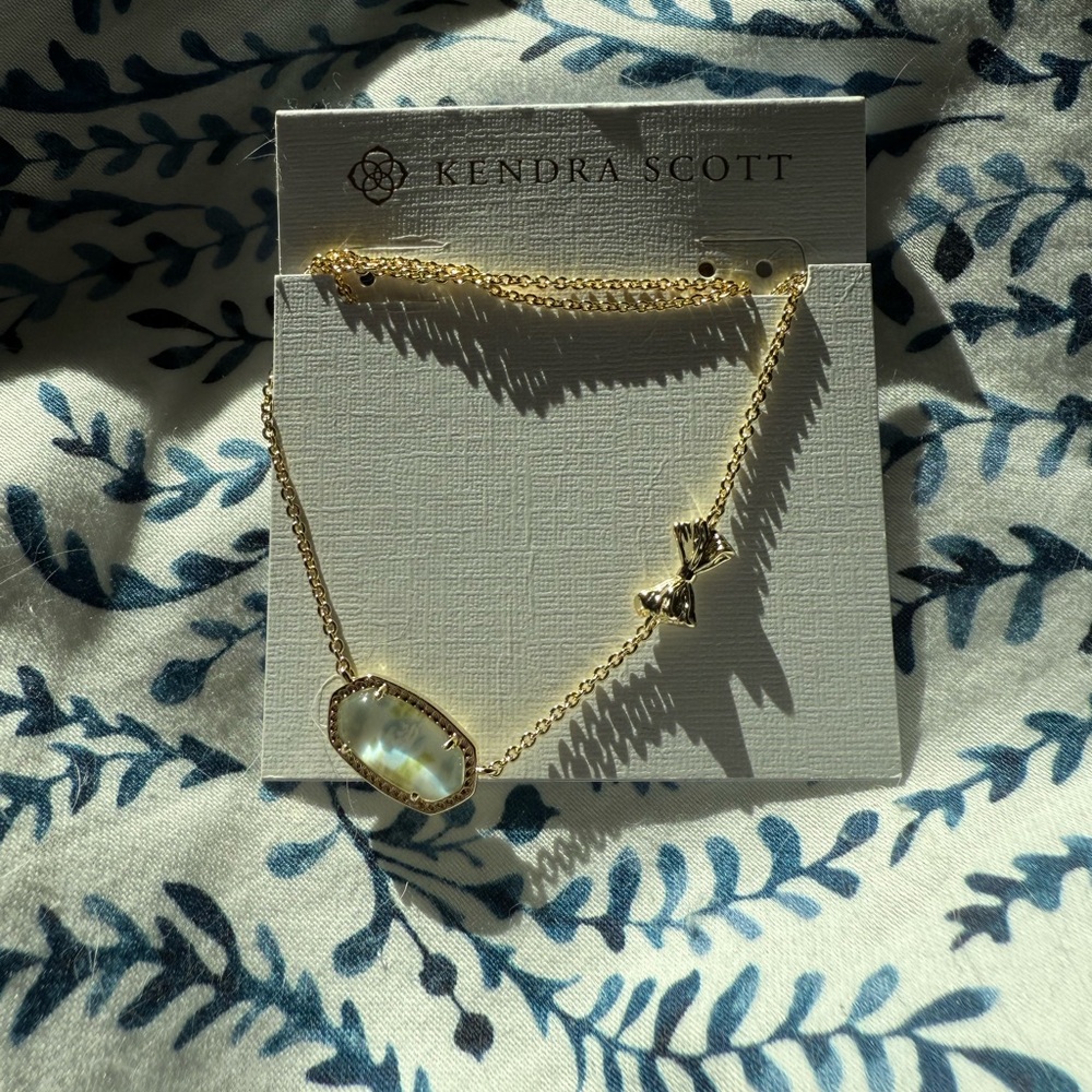 LoveShackFancy LSF x Kendra Scott Necklace Blue Romance Blooming Heirloom